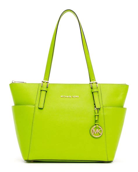 michael kors lime green handbag